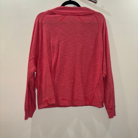 We The Free Free People Coral Button Neck Long Sleeve Top - Size Medium - Picture 5 of 13